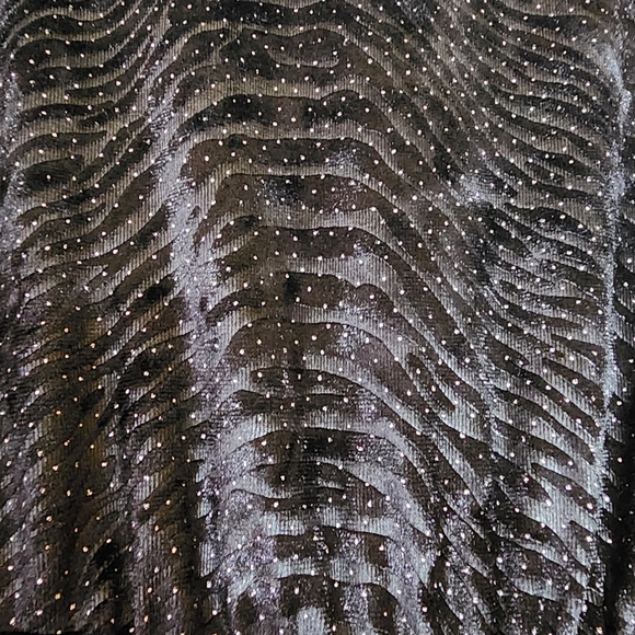 GAëLLE Paris velvet black polka-dot long dress - Picture 12 of 15